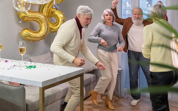 old people dancing